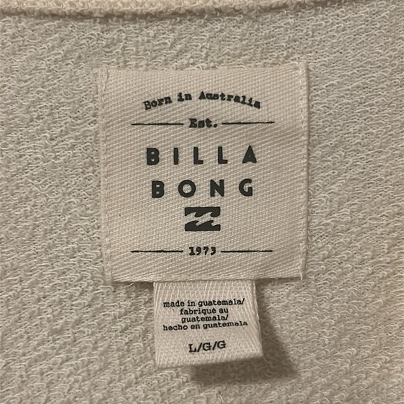 BILLABONG Cream Rose Sweater Size Large - Picture 6 of 6